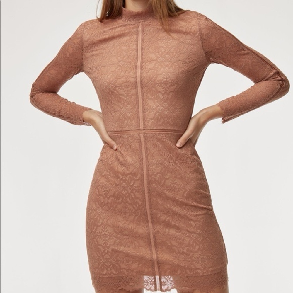 Aritzia Wilfred Janvry Long Sleeved Lace Dress